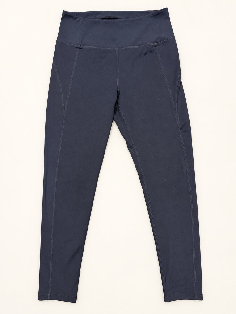 Girlfriend Collective Navy High-Rise Leggings — Size L